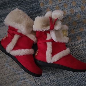 South Pole Fur Ankle Boots